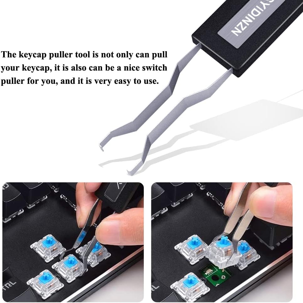 Keycap Puller Stainless Steel Key Removal Tool Keycaps Remover for Mechanical Keyboard Removing Fixing Tools