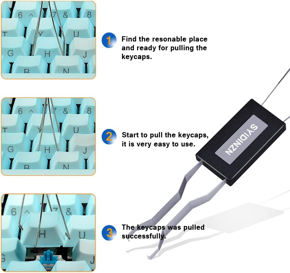 Keycap Puller Stainless Steel Key Removal Tool Keycaps Remover for Mechanical Keyboard Removing Fixing Tools